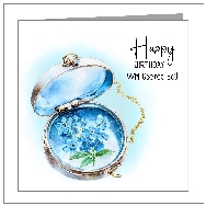 Birthday - Forget Me Nots Pocket Case