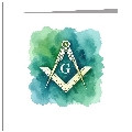  General - Gold Compass On Green