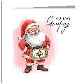 Christmas - Laughing Santa Wearing Apron - wholesale