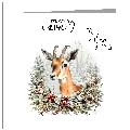 Christmas - Antelope In Wreath
