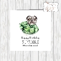 Anthropomorphic Incredible Hulk Dog Character